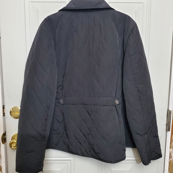 Talbots Black Quilted zip up jacket size XL - Picture 6 of 10